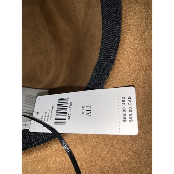 Women's Brown Faux Suede Fedora Rancher Cowboy Hat from Anthropologie NWT - Picture 5 of 6